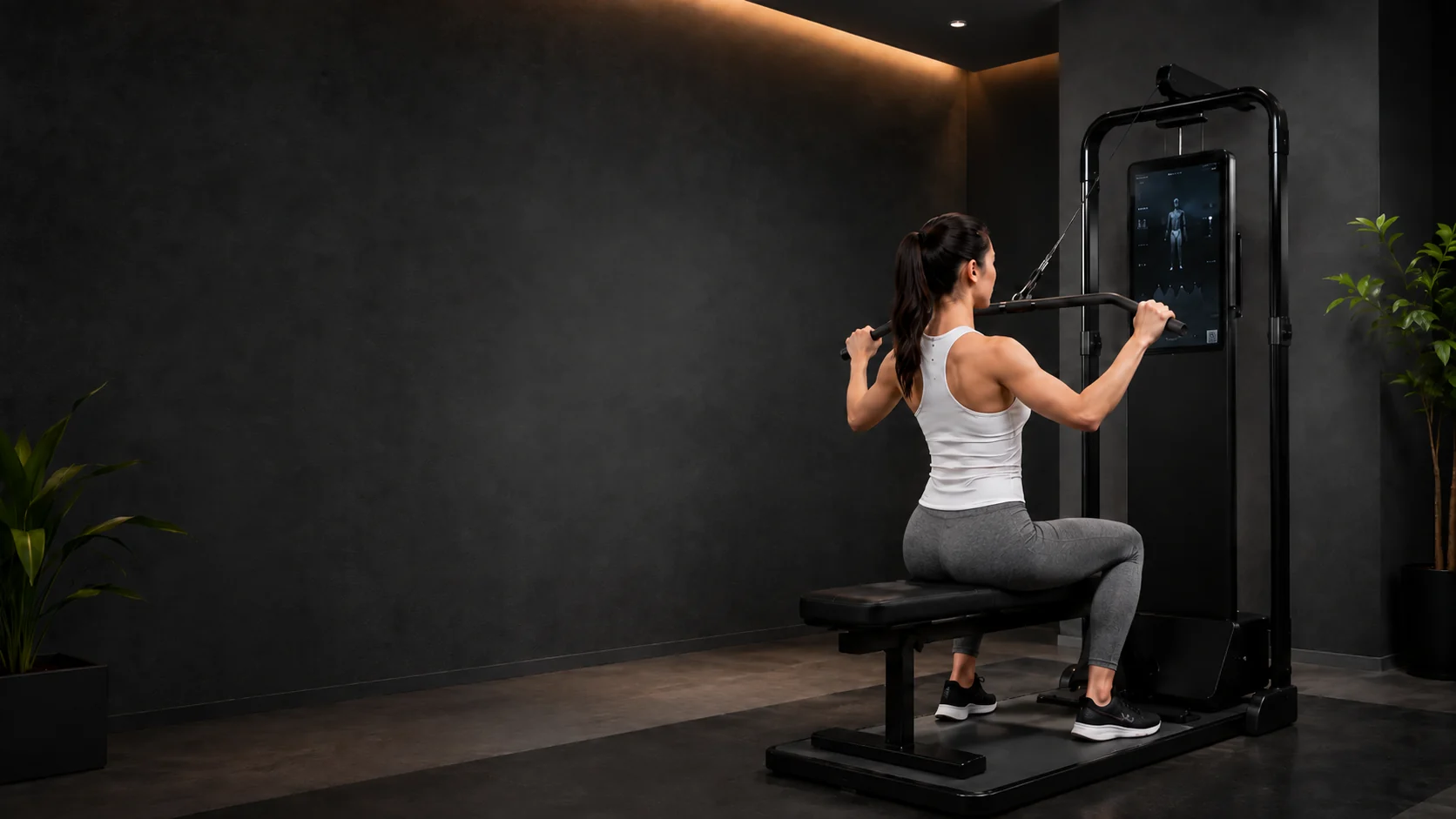 GYM MONSTERでトレーニングをする女性